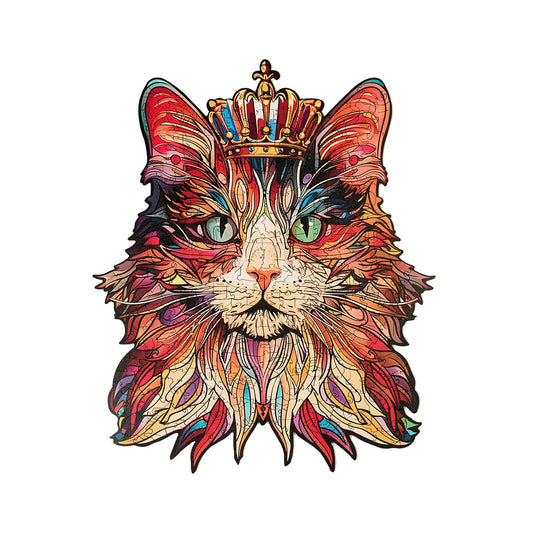 Rolife Rowood Wooden Jigsaw Puzzle 200 Piece TA002 Cat King