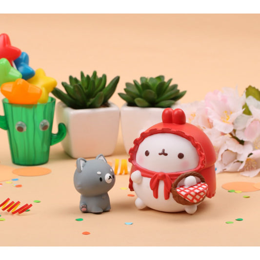 Molang Fairy Tales Series Little Red Riding Hood 2 Set