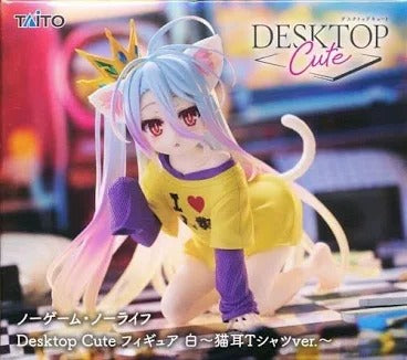 Taito No Game No Life Desktop Cute -Shiro Nekomimi Cat Ear T-Shirt Ver.