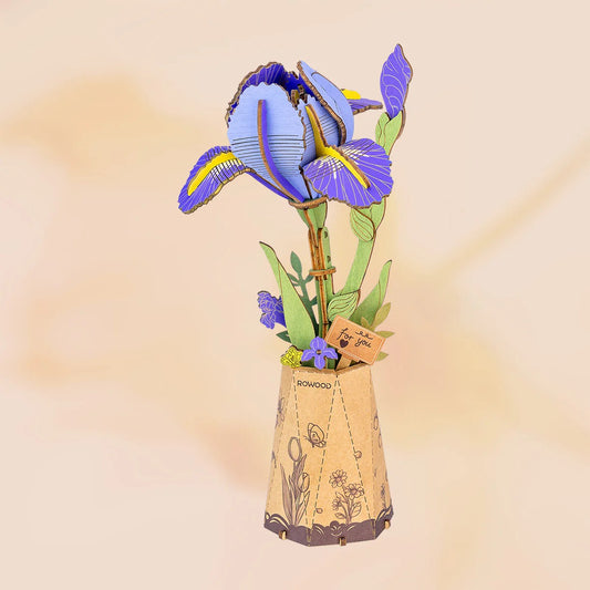 Rolife Rowood Flower Series TW121 Purple Iris