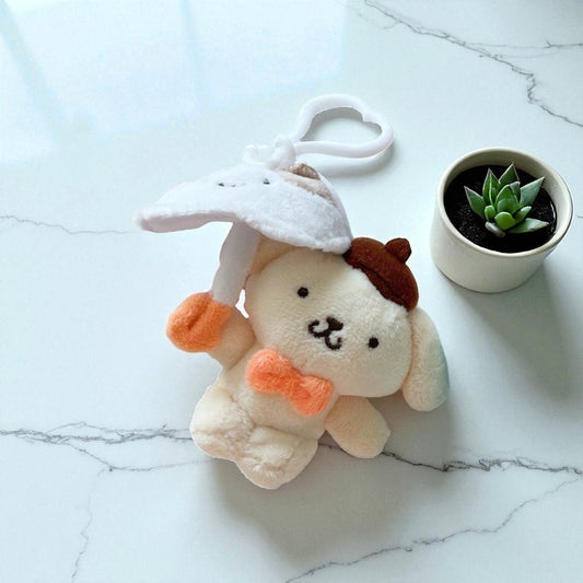 Sanrio Umbrella 3" Keyring Pompompurin