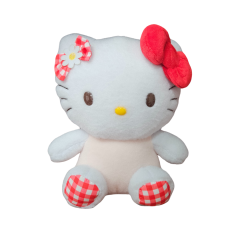 Sanrio Flower Check 10" Hello Kitty