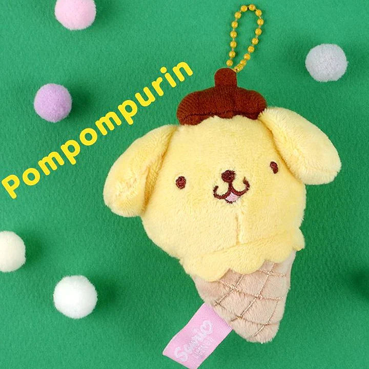 Sanrio Ice Cream 3" Keyring Pompompurin