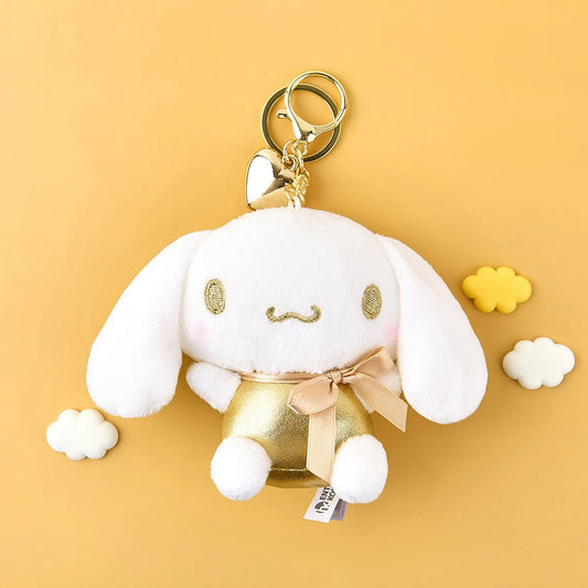 Sanrio Gold Heart 5" Keyring Cinnamoroll
