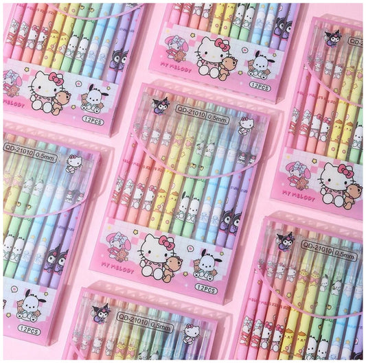 Sanrio Hello Kitty 12 Pen Set (12/1)