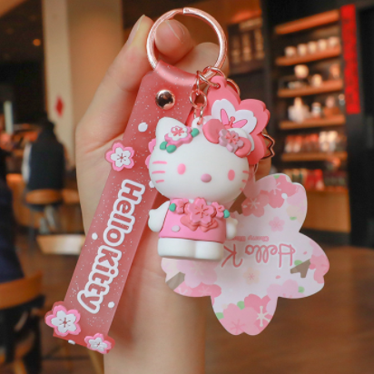 Sanrio Cherry Blossom Hello Kitty Keychain