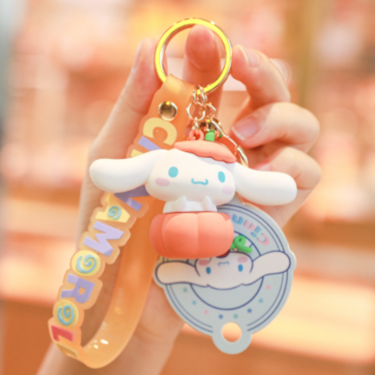 Cinnamoroll 4 Season Fall Pumpkin Keychain