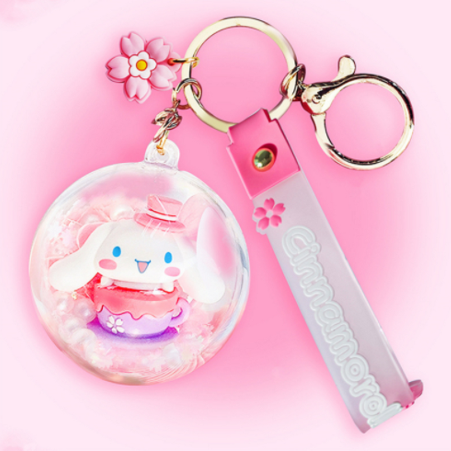 Cinnamoroll Crystal Cake Keychain