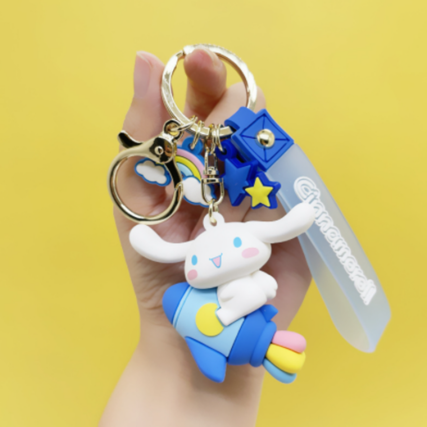 Cinnamoroll Space Rocket Keychain