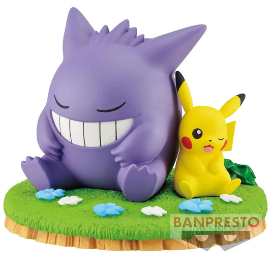 Banprsto Pokemon Kutsurogi Time Gengar and Pikachu